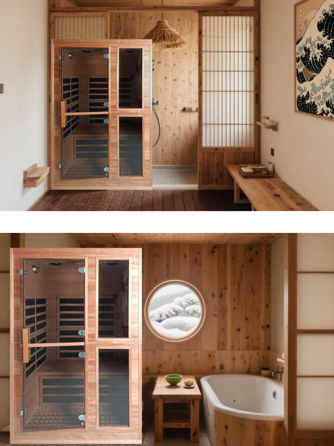 Double sauna room